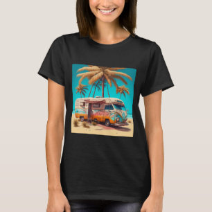 Camiseta RV Retro y Palmeras