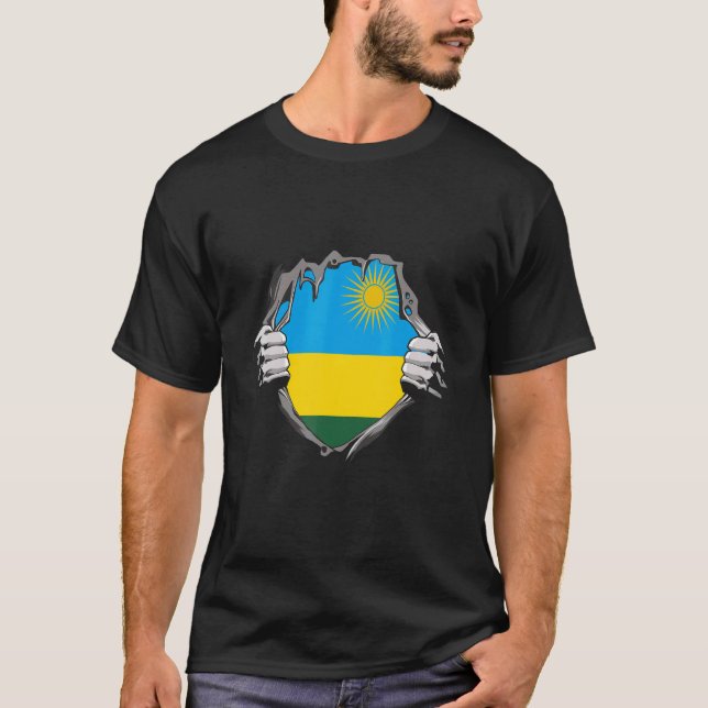 Camiseta Rwanda Flag (Anverso)
