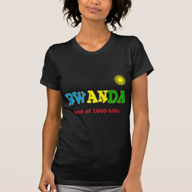 Camiseta Rwanda, la tierra de 1000 colinas (Anverso)