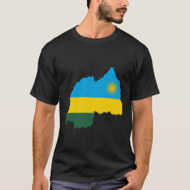 Camiseta RWANDA Personalizable especial de aventura negro
