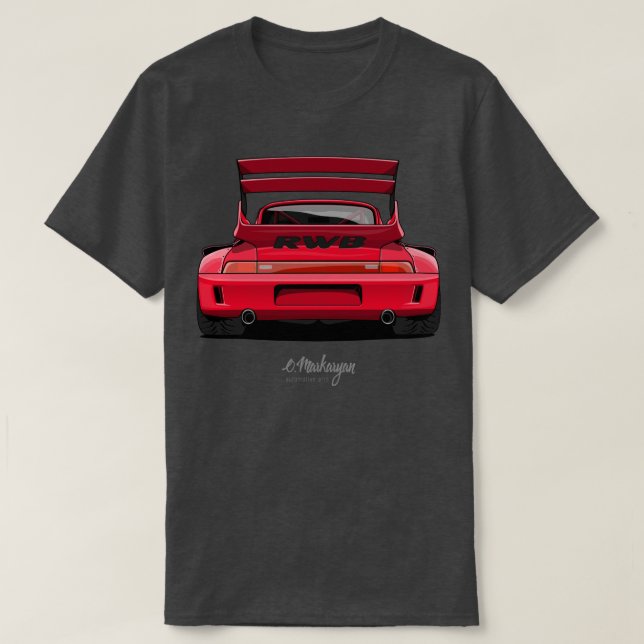 Camiseta RWB 911 rojo (Diseño del anverso)