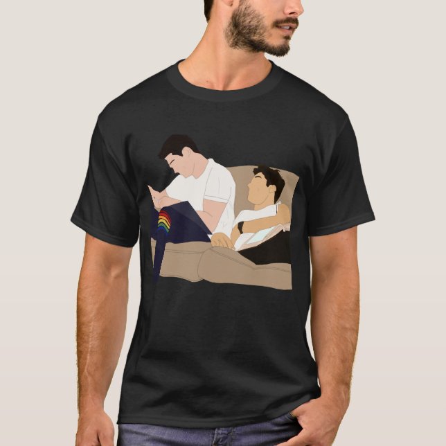 Camiseta rwrb - blanco rojo y azul real - nick y taylor (Anverso)