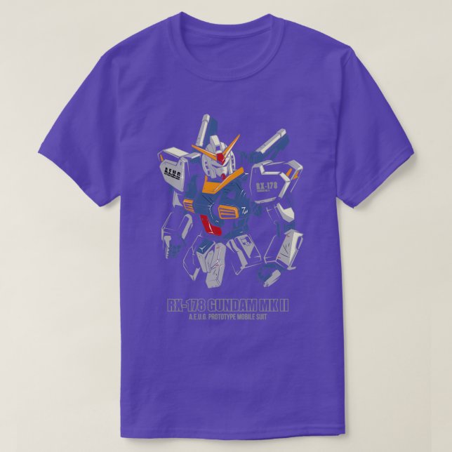 Camiseta RX178 Gundam MK (Diseño del anverso)