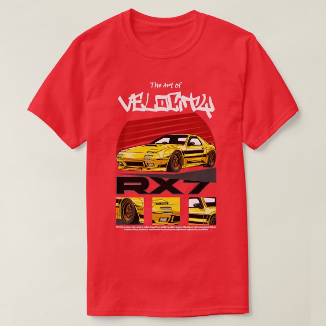 Camiseta Rx7 1989 Jdm 1 (Diseño del anverso)