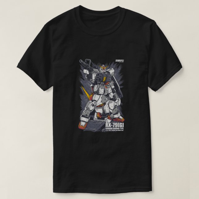 Camiseta RX 79 G Gundam Essential (Diseño del anverso)