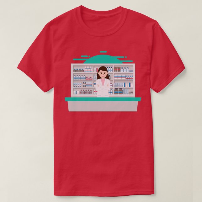 Camiseta RX Farmacéutico Técnico Químico Gi (Diseño del anverso)