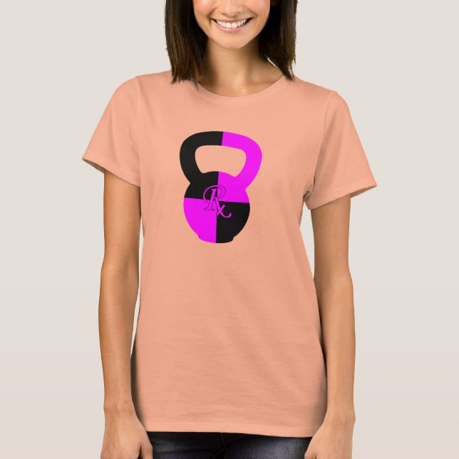 Camiseta RX Kettlebell- Las damas contrastan con Burnout T (Anverso)