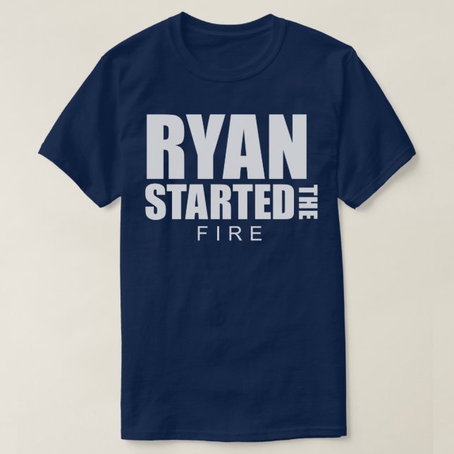 Camiseta Ryan empezó el fuego (Diseño del anverso)