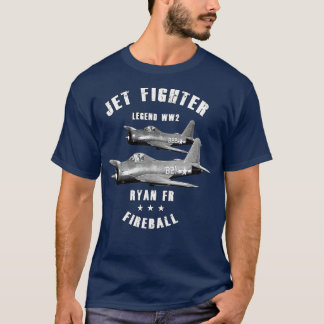 Camiseta Ryan FR Avión militar de combate a reacción WW2
