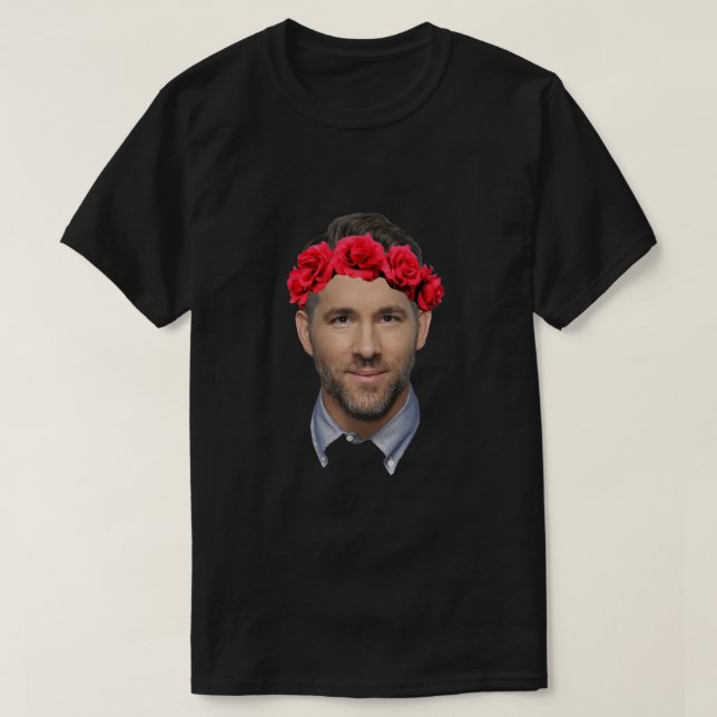 Camiseta Ryan Reynolds Flower Crown Classic (Diseño del anverso)