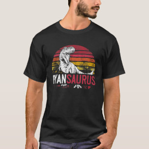 Camiseta Ryan Saurus Funny Personalizado Dinosaurio T Rex N