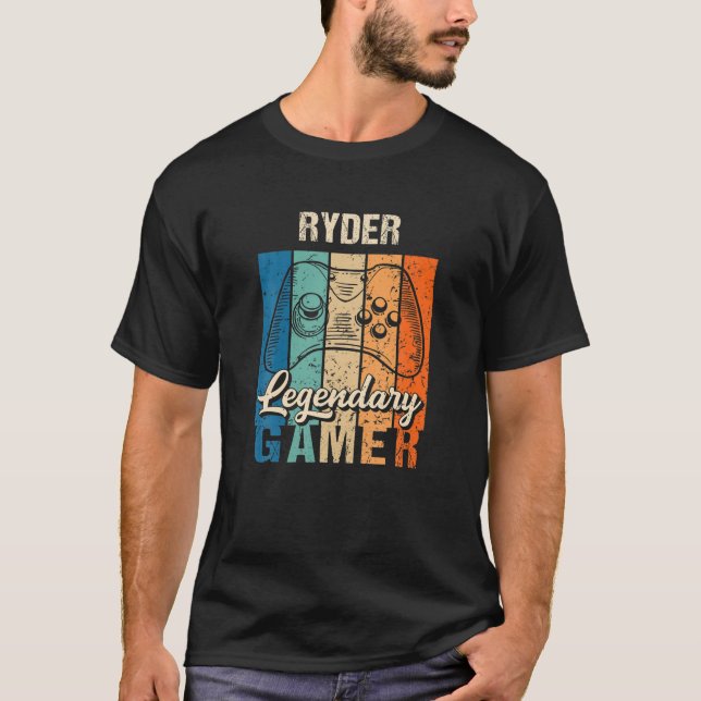 Camiseta Ryder Name Gift - Personalized Legendary Gamer (Anverso)