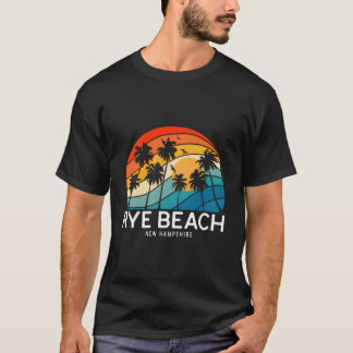 Camiseta Rye Beach New Hampshire Palm Tree Tropical Beach