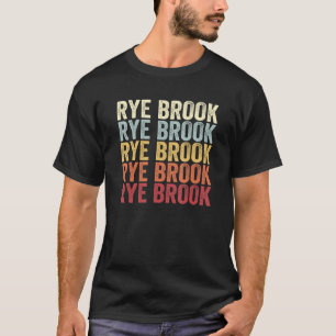 Camiseta Rye Brook New York Rye Brook NY Retro Vintage Text