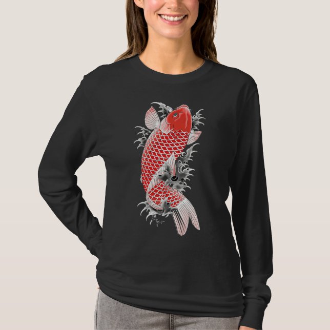 Camiseta Ryu Ga Gotoku Akira Nishikiyama Koi Fish Tattoo (Anverso)