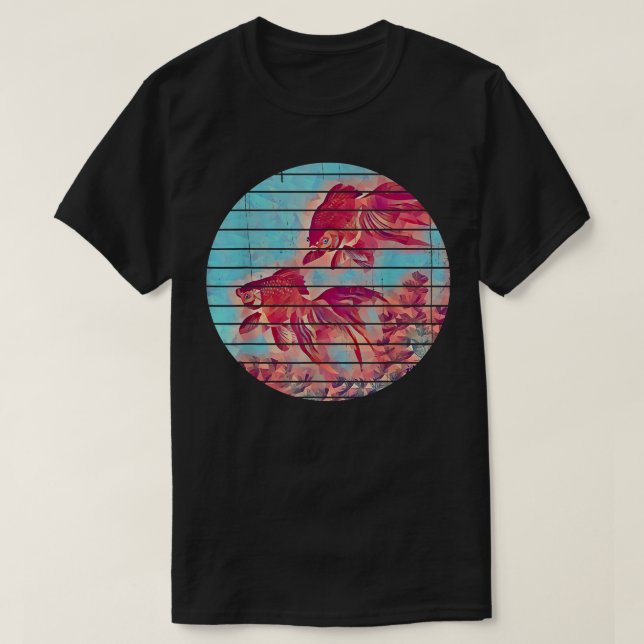 Camiseta Ryukin Goldfish Japan Japanese Art  (Diseño del anverso)