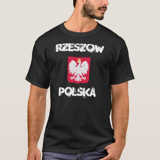Camiseta Rzeszów, Polska, Rzeszow, Polonia con el escudo de (Anverso)