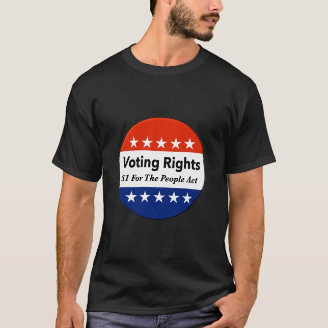 Camiseta S1 Ley de derechos de voto para el pueblo (Anverso)