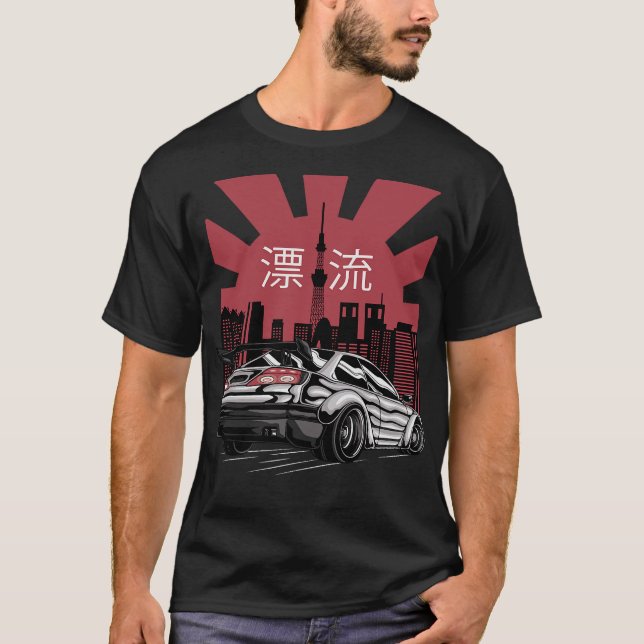 Camiseta S2 Auto de deriva de deriva (195) (Anverso)