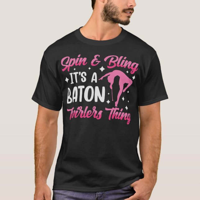 Camiseta S2 Baton Twirling Baton Twirl Baton Twirler (33) (Anverso)