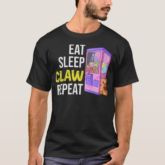 Camiseta S2 Claw Crane Arcade Plush Grabber (2) (Anverso)