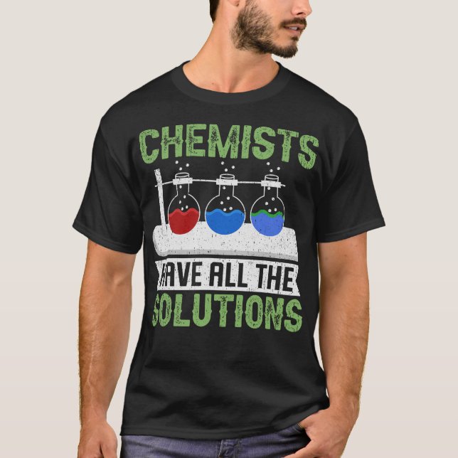 Camiseta S2 Experimento de laboratorio químico en química d (Anverso)