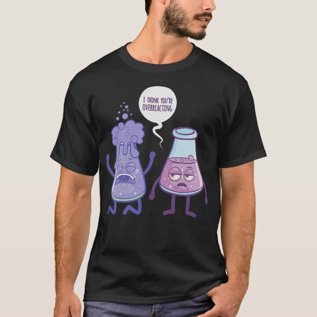 Camiseta S2 Experimento de laboratorio químico en química d (Anverso)