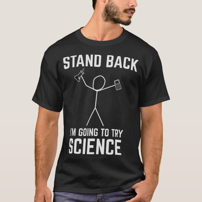 Camiseta S2 Experimento de laboratorio químico en química d (Anverso)