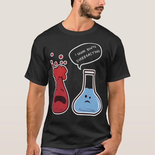 Camiseta S2 Experimento de laboratorio químico en química q (Anverso)
