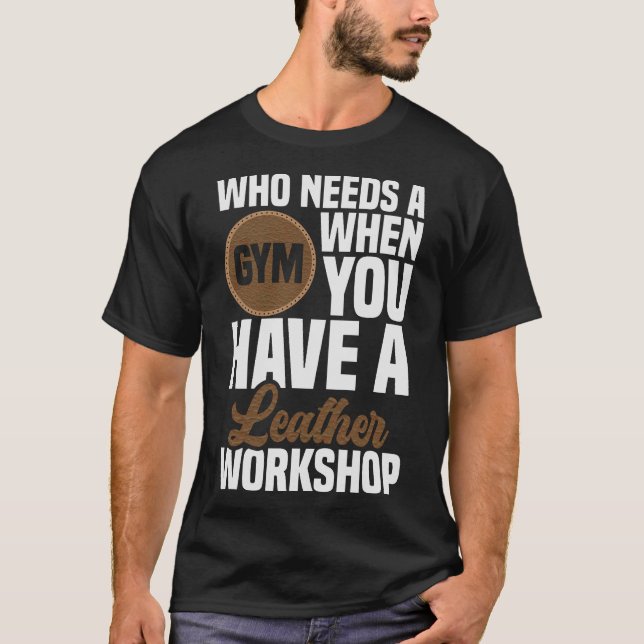 Camiseta S2 Leather Crafting Leathercraft Leatherwork (40) (Anverso)