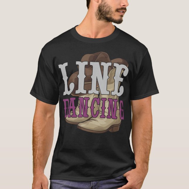 Camiseta S2 Line Dancing Line Dance Line Dancer (132) (Anverso)