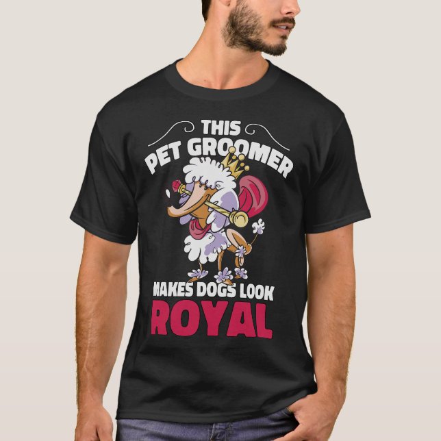 Camiseta S2 Perro Grooming Perro Grooming Groomer (105) (Anverso)