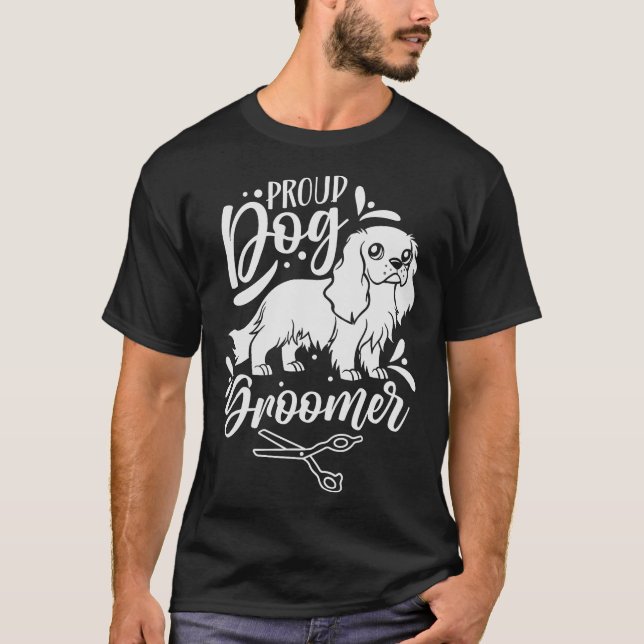 Camiseta S2 Perro Grooming Perro Grooming Groomer (125) (Anverso)