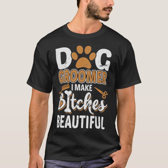 Camiseta S2 Perro Grooming Perro Grooming Groomer (21) (Anverso)