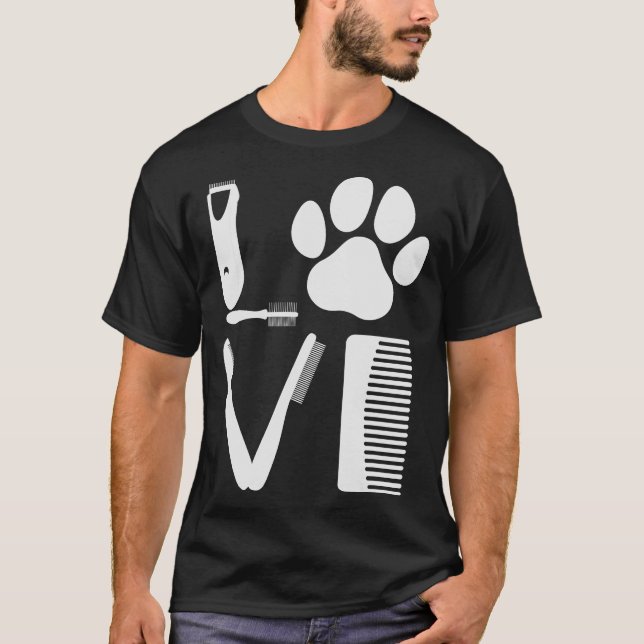 Camiseta S2 Perro Grooming Perro Grooming Groomer (36) (Anverso)