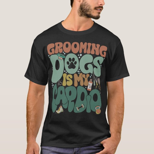 Camiseta S2 Perro Grooming Perro Grooming Groomer (50) (Anverso)