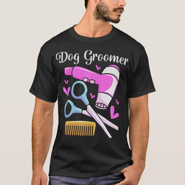 Camiseta S2 Perro Grooming Perro Grooming Groomer (54) (Anverso)