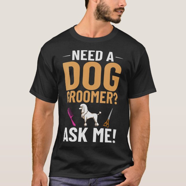 Camiseta S2 Perro Grooming Perro Grooming Groomer (58) (Anverso)
