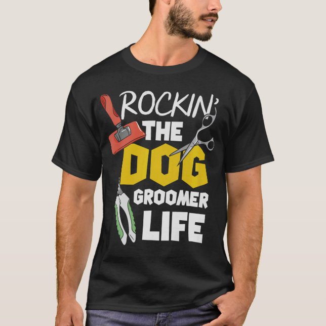 Camiseta S2 Perro Grooming Perro Grooming Groomer (59) (Anverso)