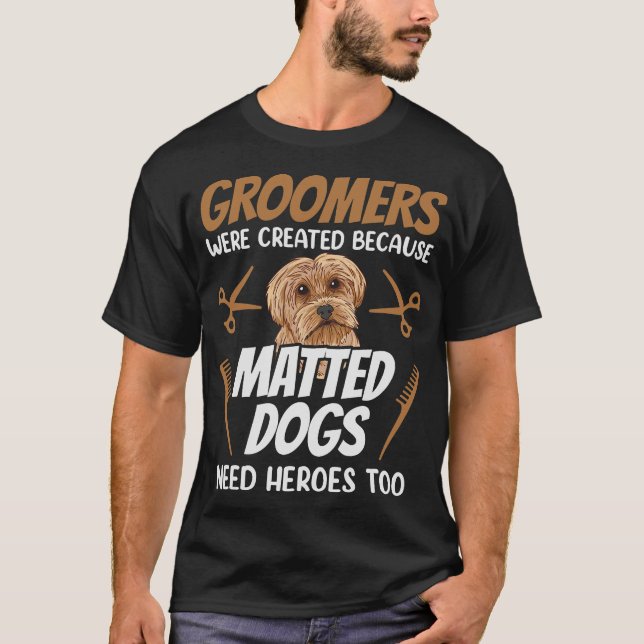 Camiseta S2 Perro Grooming Perro Grooming Groomer (64) (Anverso)