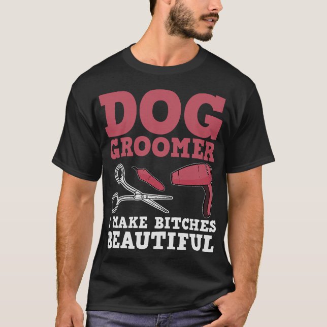 Camiseta S2 Perro Grooming Perro Grooming Groomer (84) (Anverso)