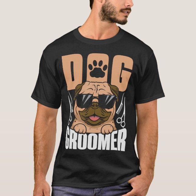 Camiseta S2 Perro Grooming Perro Grooming Groomer (89) (Anverso)