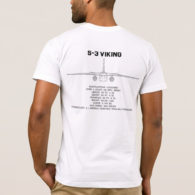 Camiseta S-3 VIKING STATS T-Shirt (Reverso)