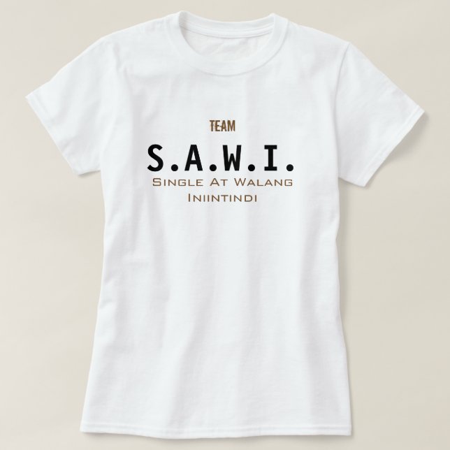 CAMISETA S.A.W.I. (Diseño del anverso)