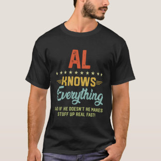 Camiseta S Al Sabe Todo Nombre Chistes Personalizados