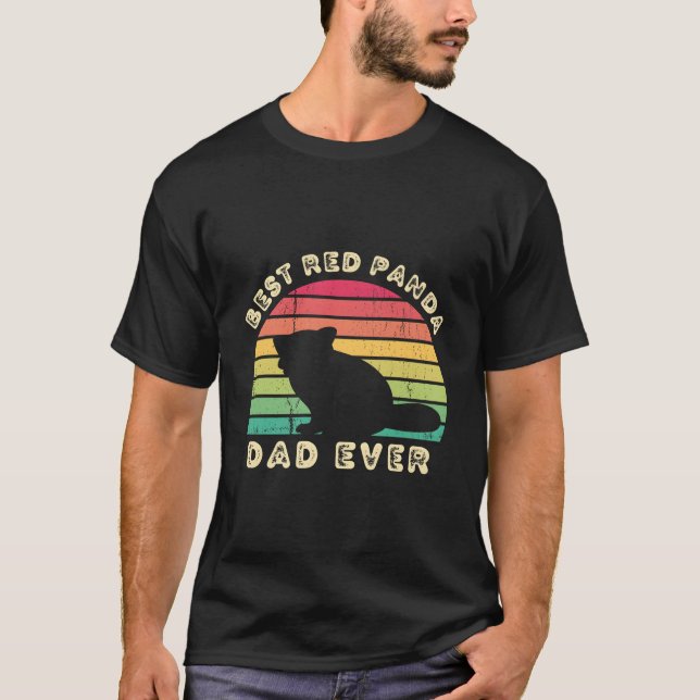 Camiseta S Best Red Panda Dad Ever Father'S Day (Anverso)