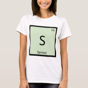 Camiseta S - Brote Tabla Periódica de Química de Verduras