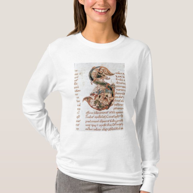 Camiseta S de la inicial de Historiated ' (Anverso)