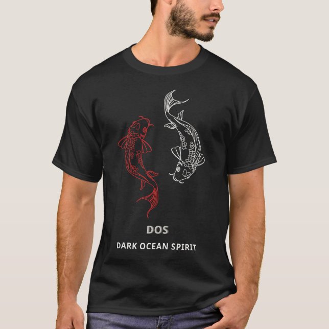 Camiseta S del Océano Oscuro - Majestuoso ballena  (Anverso)