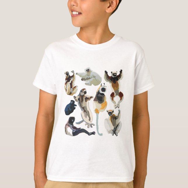 Camiseta S es para Sifaka Lemur (Anverso)